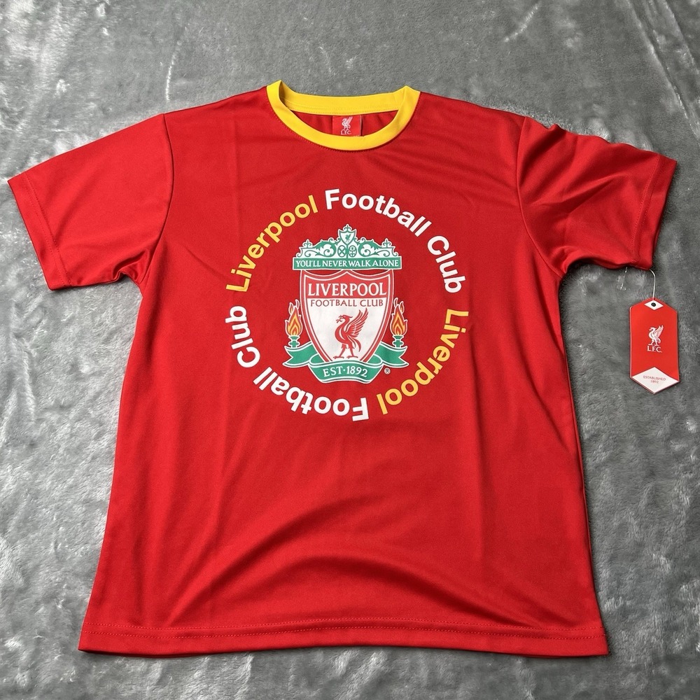 Liverpool Football Club Shirt Youth Medium Red Short Sleeve LFC Soccer NEW